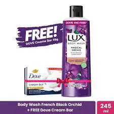 Lux Orchid Body Wash 245ml(Loofah Free)  