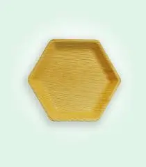 সুপারি পাতার 7'' Snacks Hexagon Plate