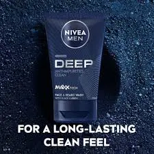 Nivea Men Deep Clean Face & Beard Wash 100ml
