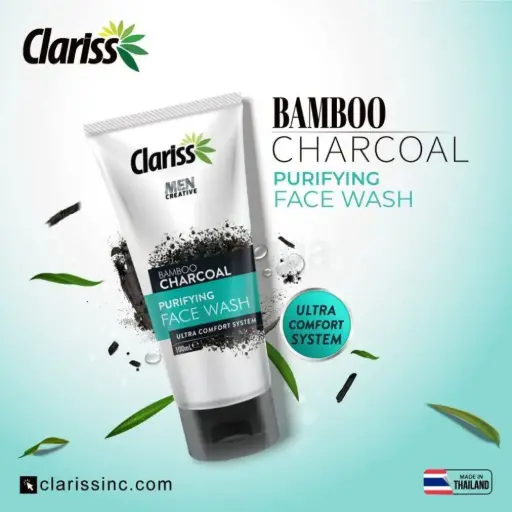 Clariss Men Bamboo Charcoal Facewash